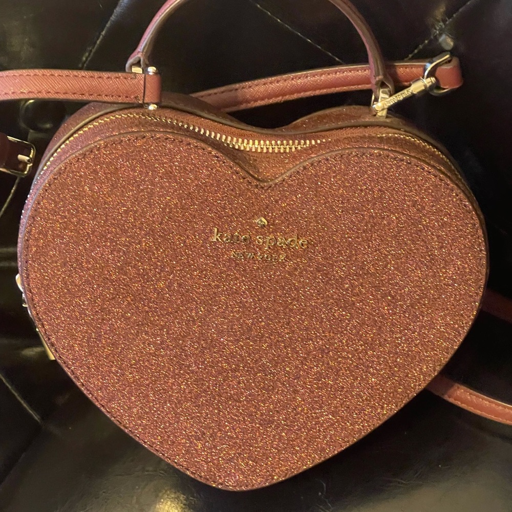 Kate Spade Heart sparkly crossbody bag